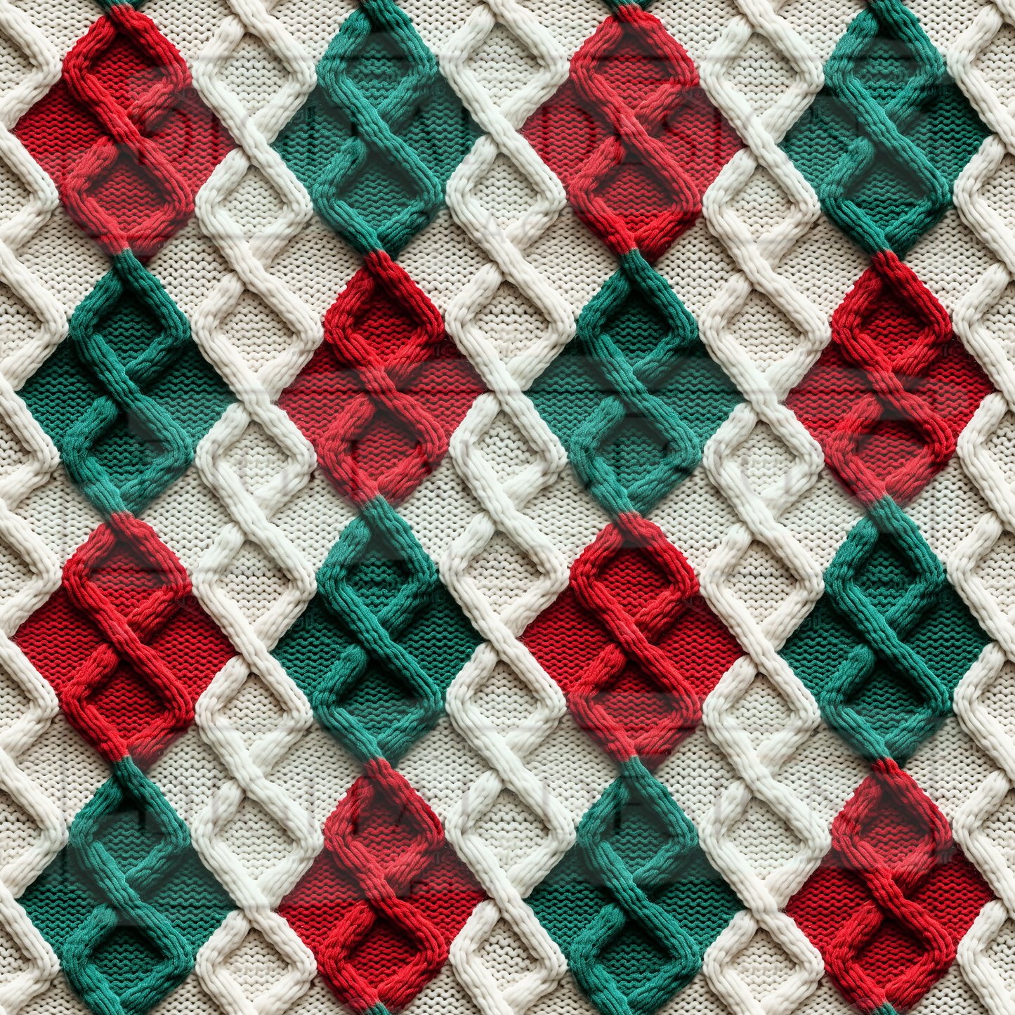 Christmas Knit Argyle VinylV801