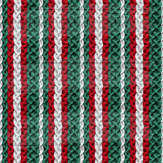 Christmas Knit Striped VinylV802