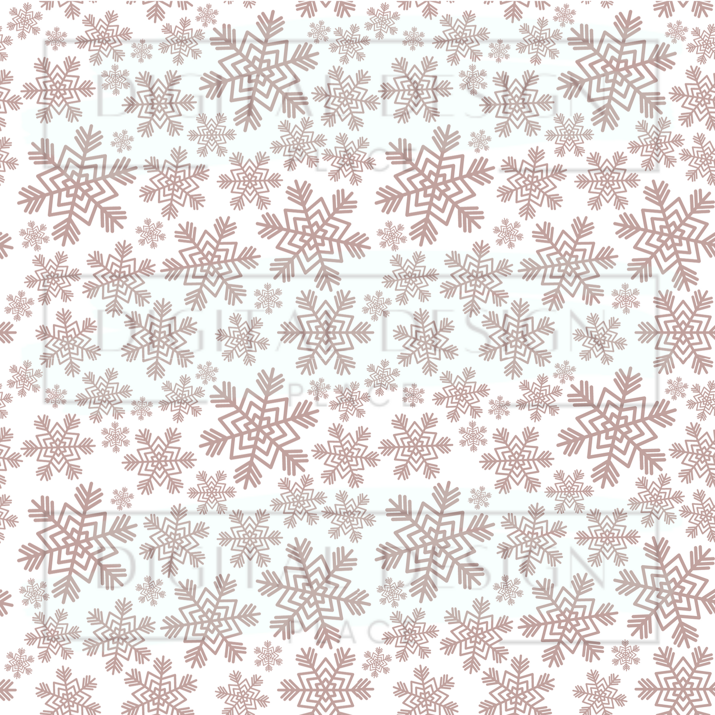 Rosegold Snowflakes VinylV809