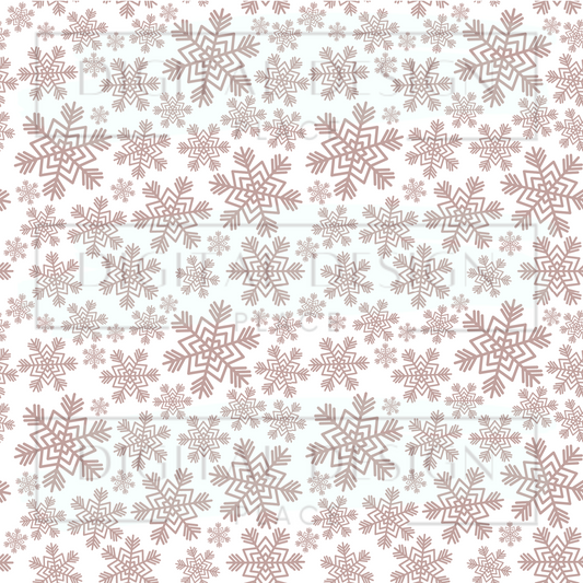 Rosegold Snowflakes VinylV809