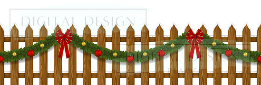 Christmas Fence WraW126