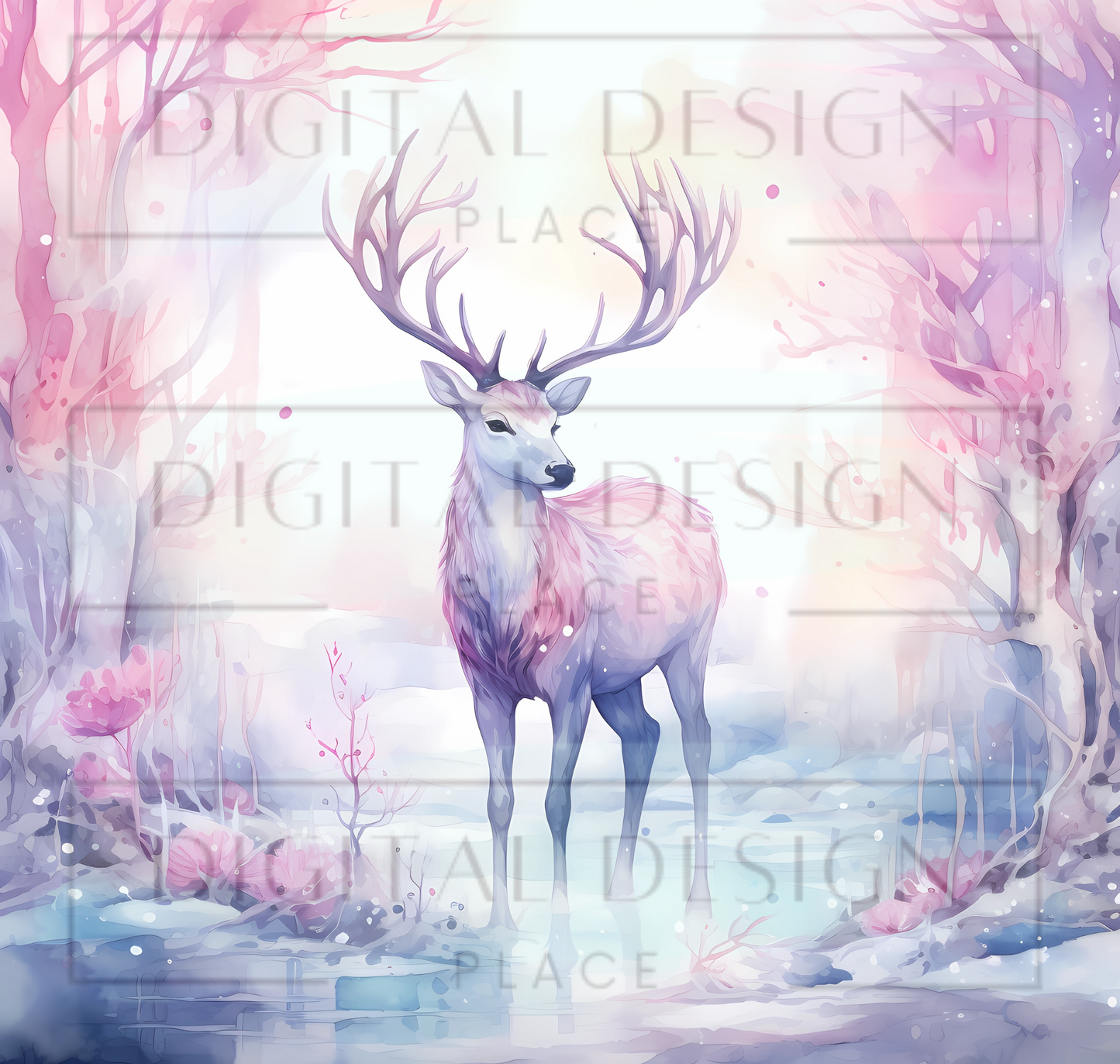 Winter Deer TWRW129