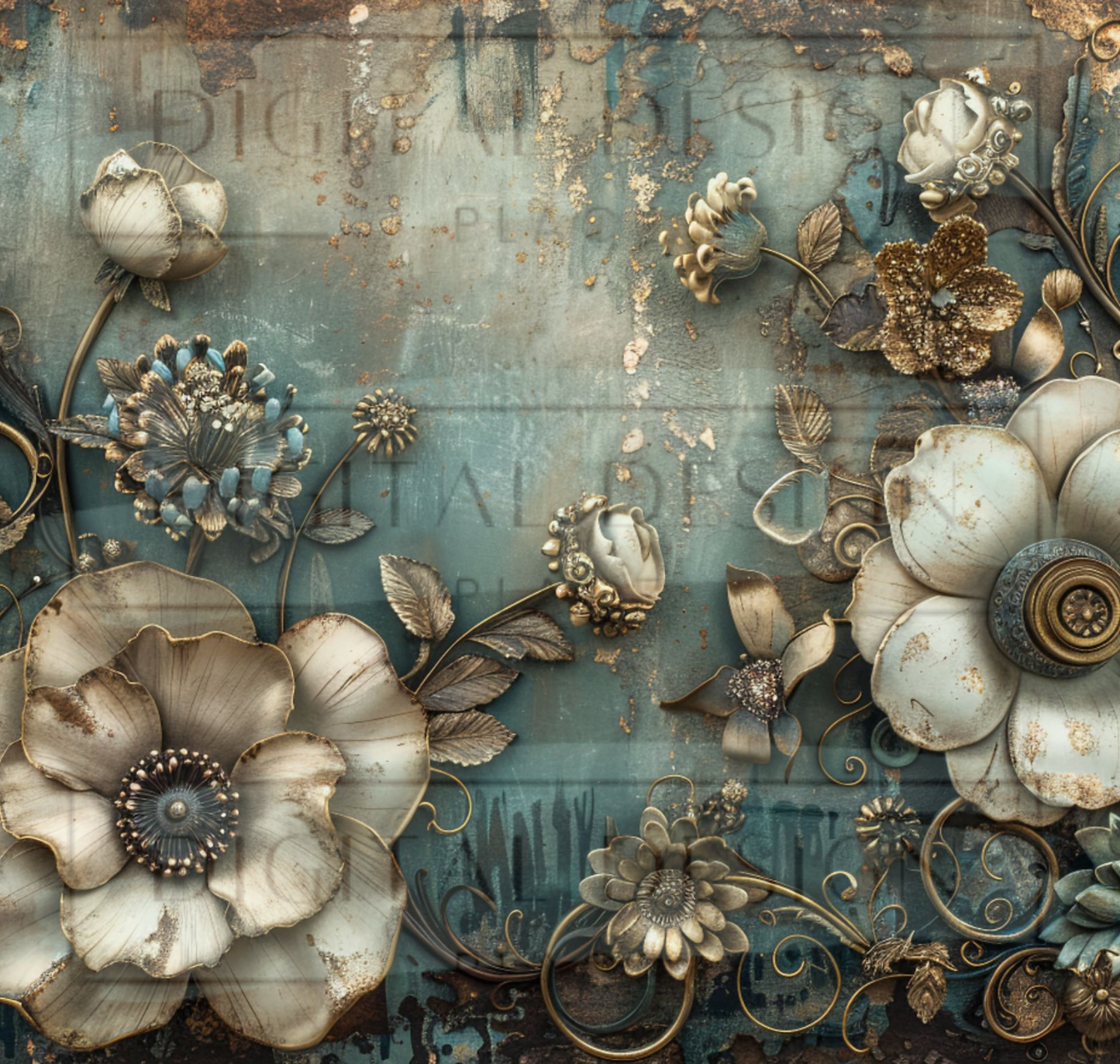 Steampunk Florals TWRW143