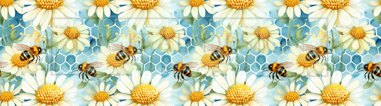 Daisy Blue Bees Wrap DupW20