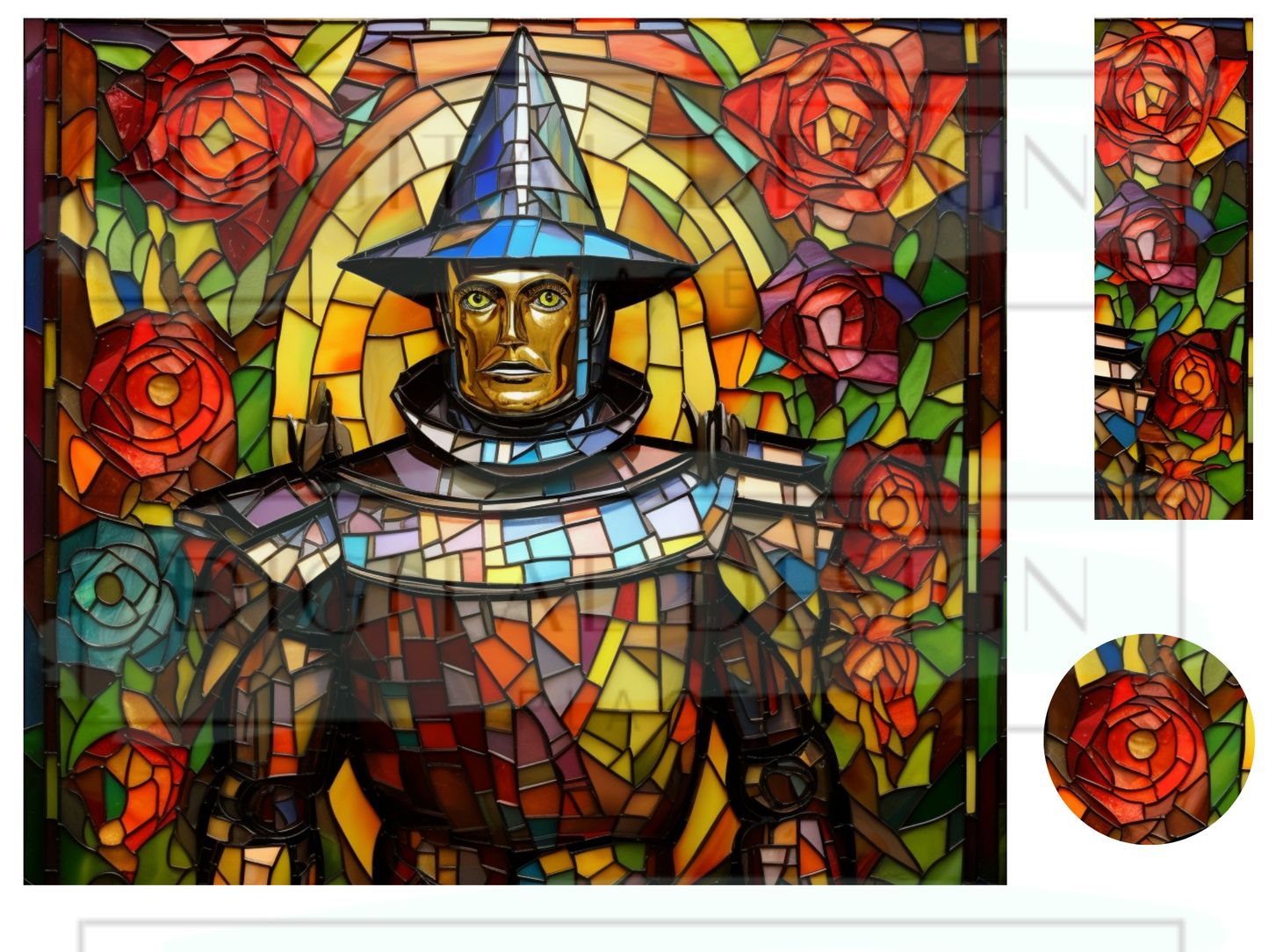 Stained Glass Tin Man WrB188