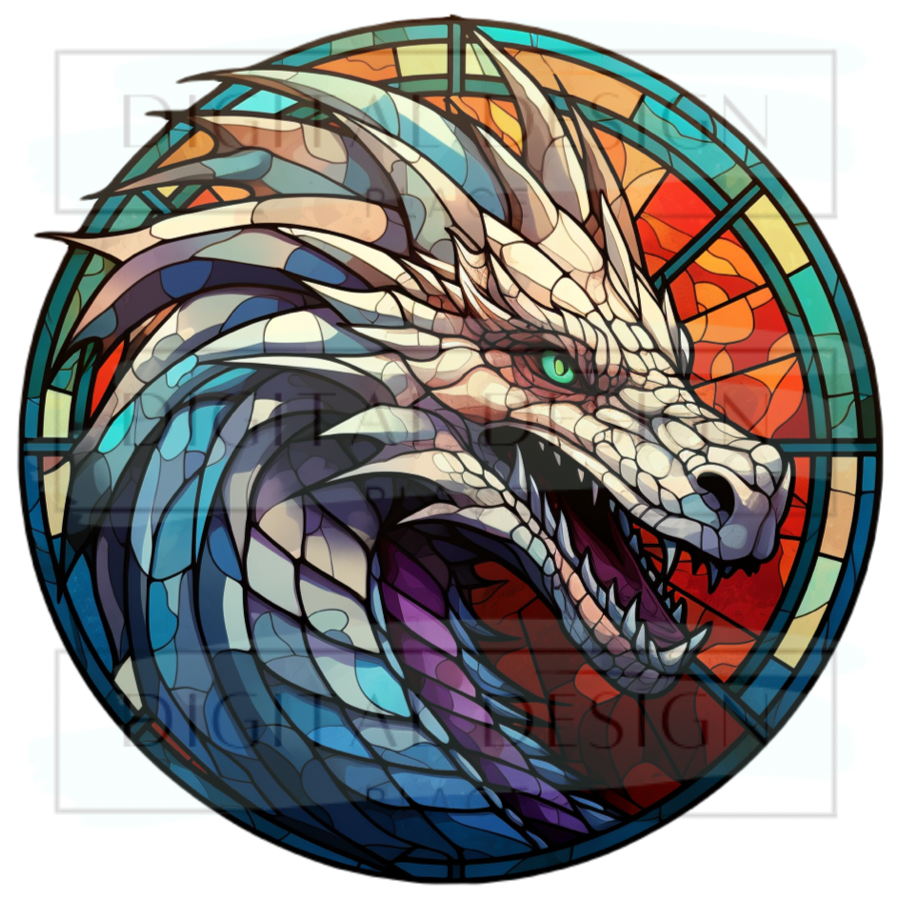 Stained Glass Dragon PJP71