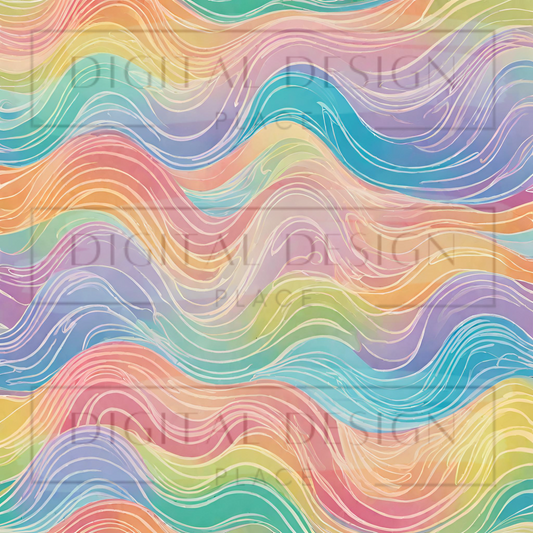 Pastel Waves VinylV1134