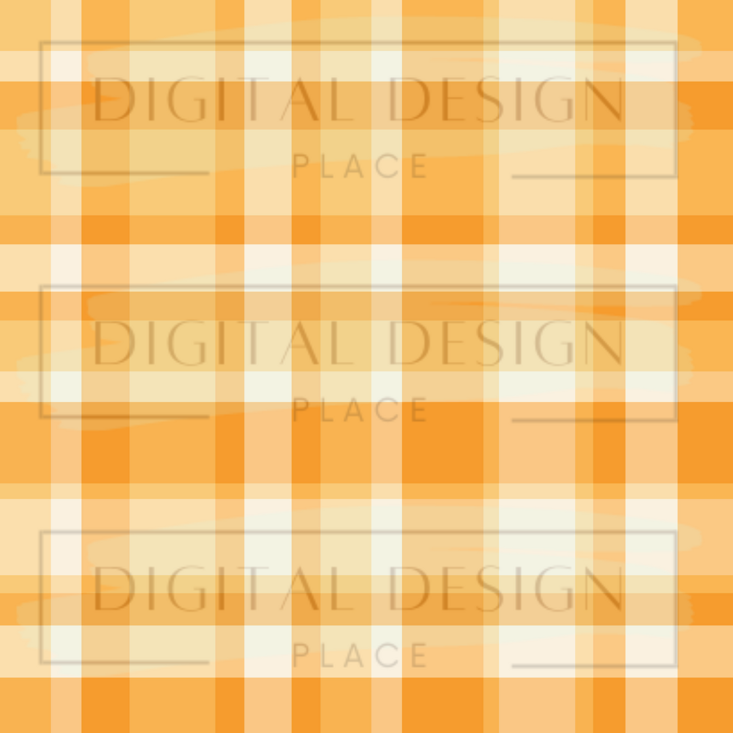 Orange Plaid VinylV431