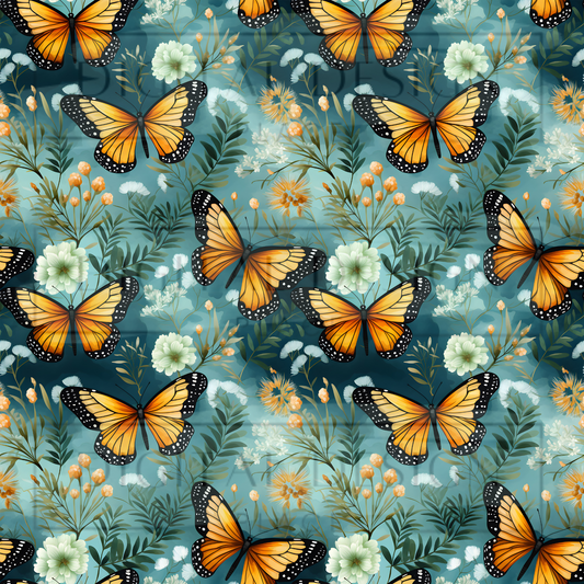 Monarch Garden Butterflies VinylV1152