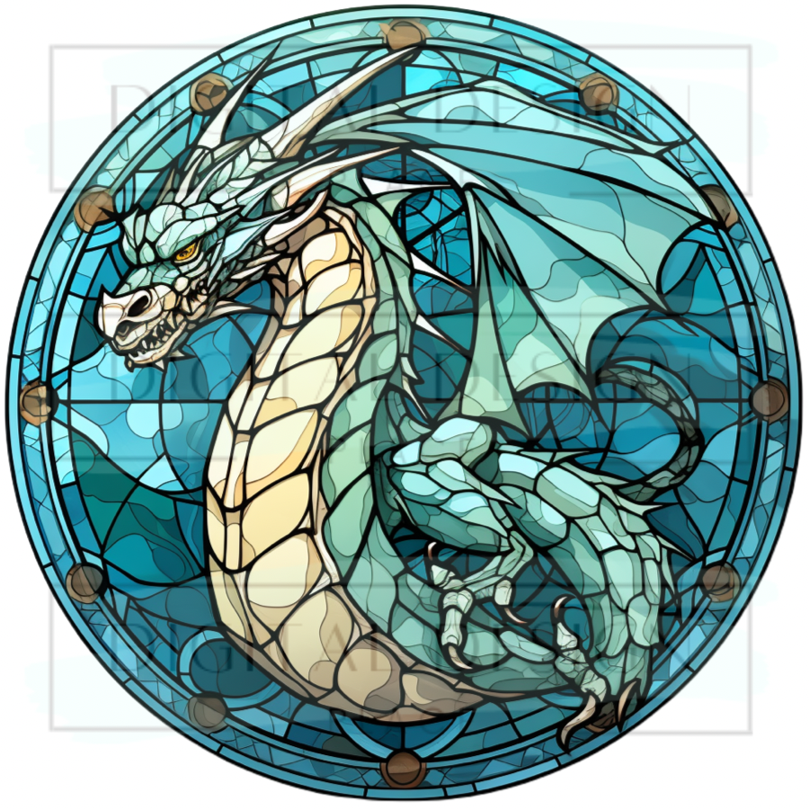 Stained Glass Dragon PJP75