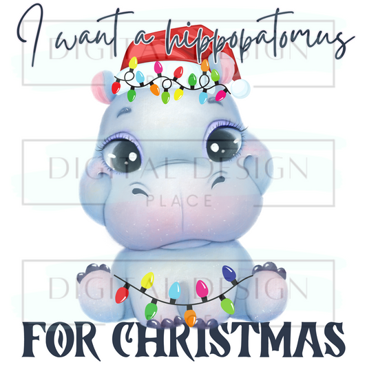 Christmas Hippo CHRC39