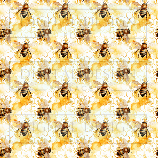 Honeycomb Bees VinylV1172