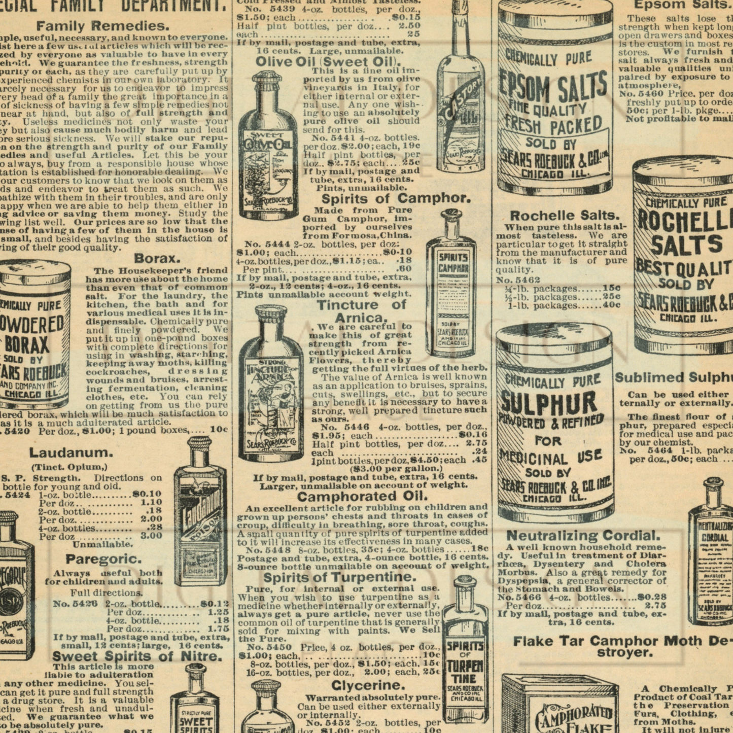 Vintage Remedies Catalog VinylV1045