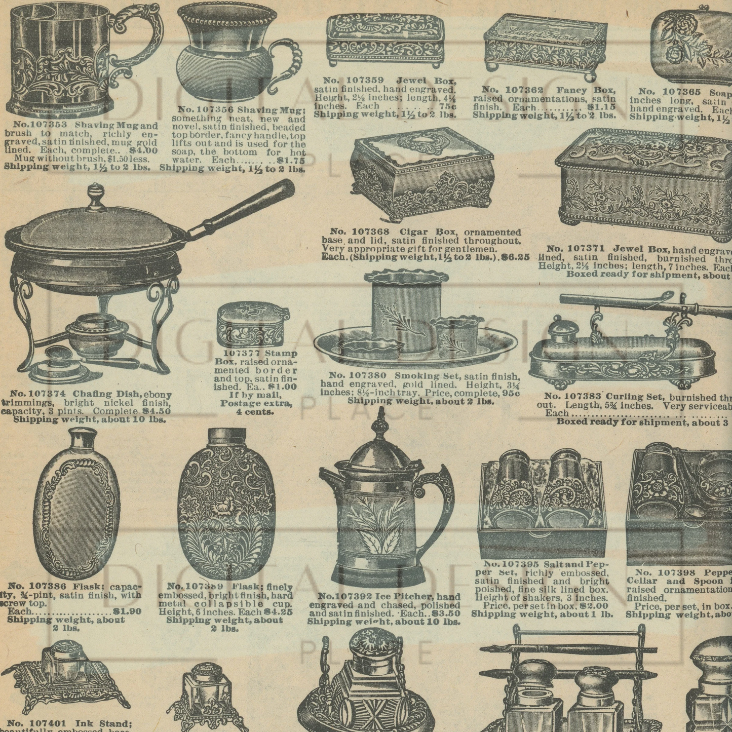 Vintage Tin Catalog VinylV1046