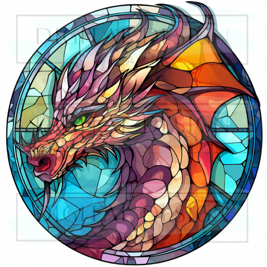 Stained Glass Dragon PJP69