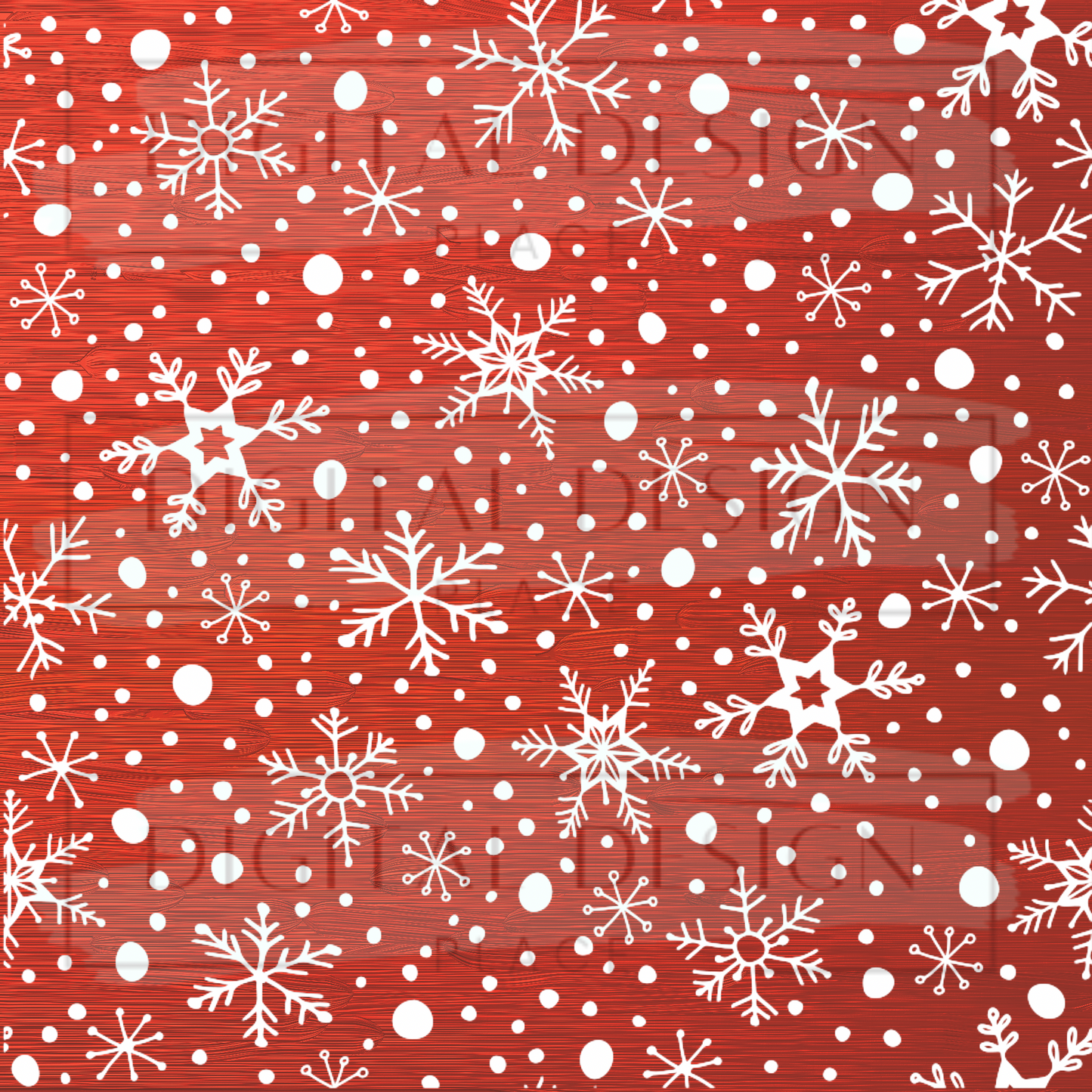 Red Snowflakes VinylV469