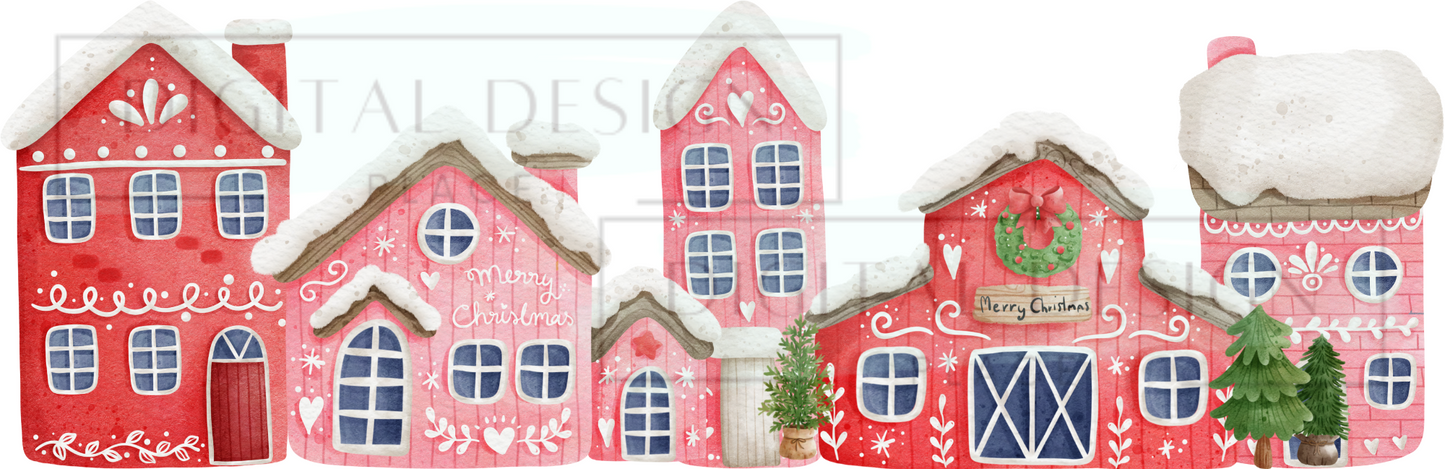 Christmas Cottages WraW108