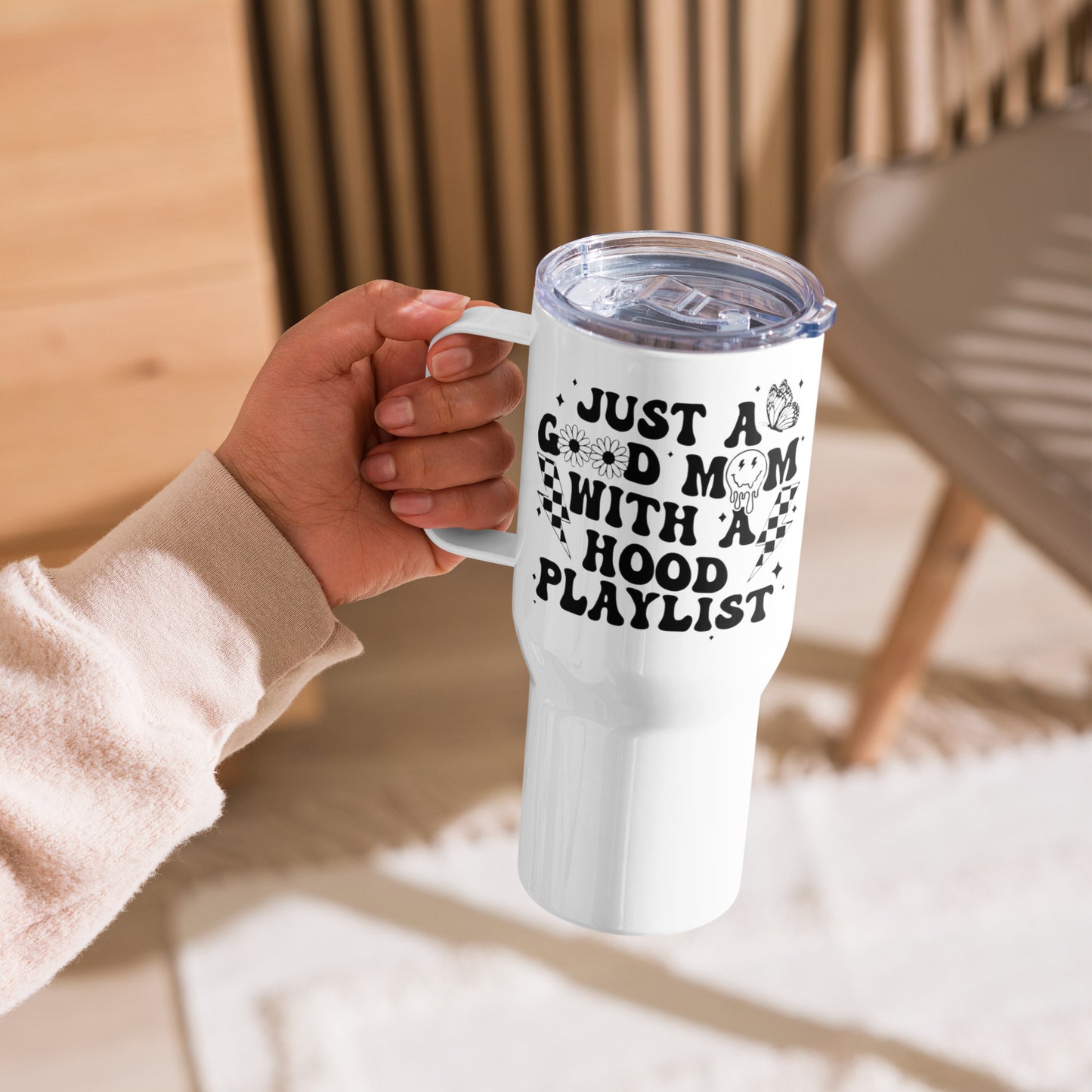 Good Mom, Hood Playlist 25oz Tumbler