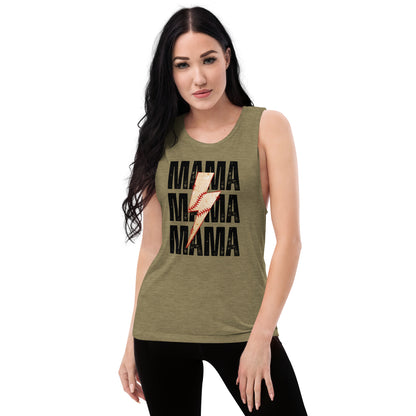 Baseball Mama Muscle Tank