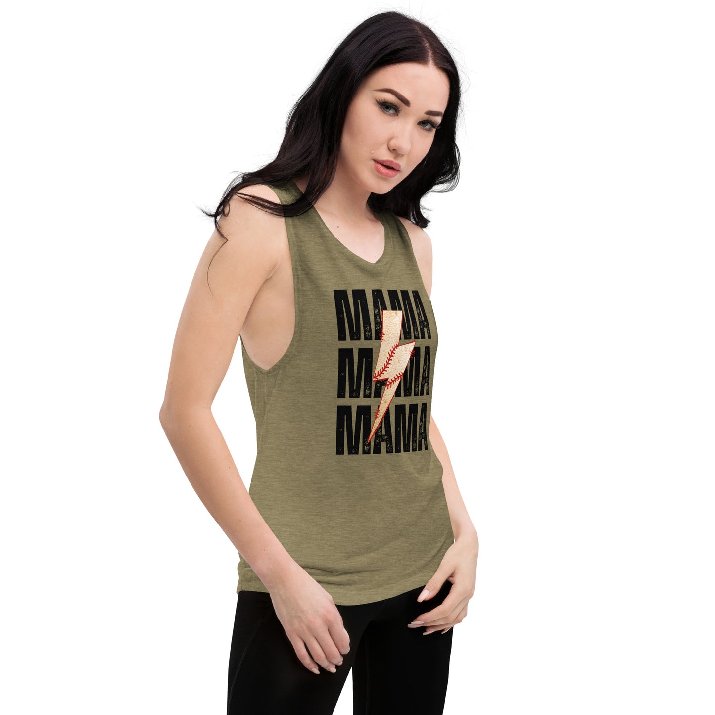 Baseball Mama Muscle Tank