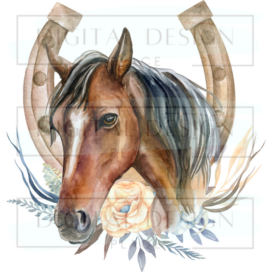 Horse Watercolor ANIA27