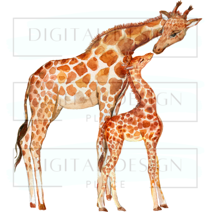 Giraffe Mom Baby ANIA39