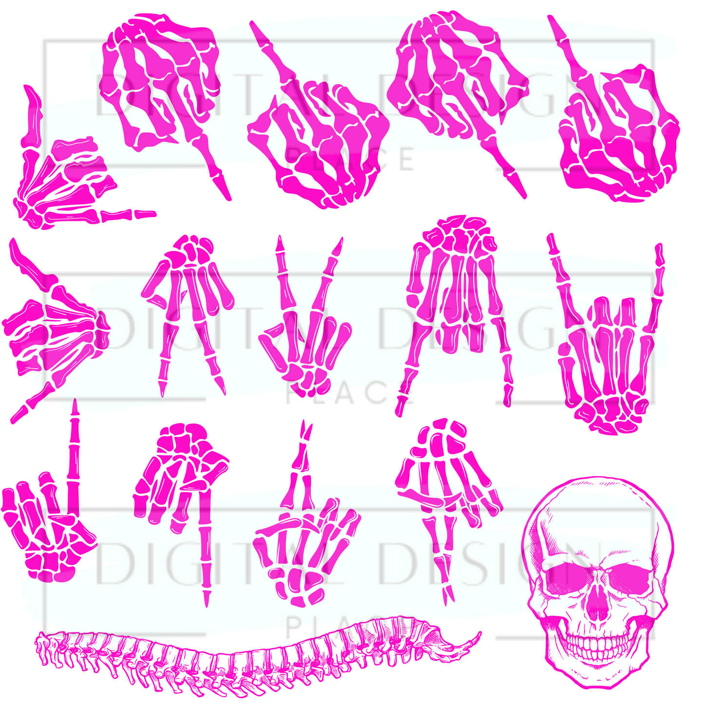 Pink Skellies EleE81