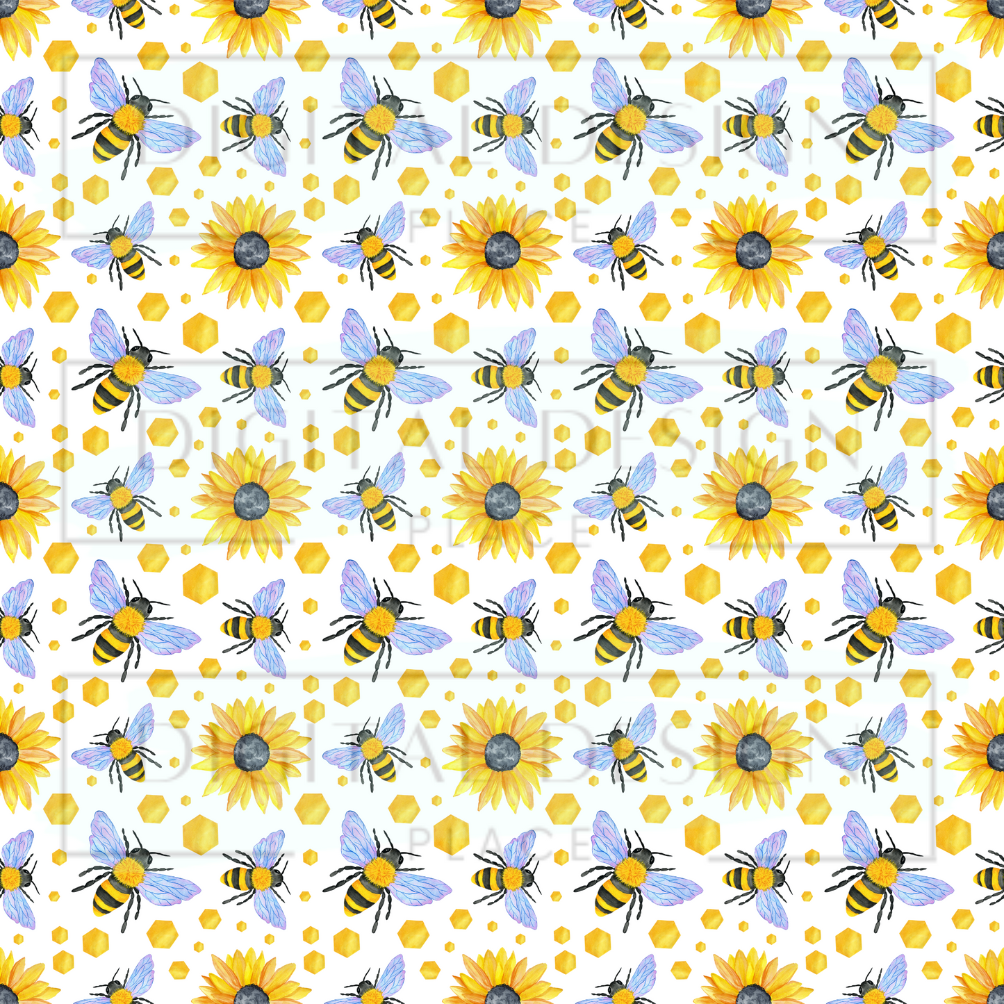 Bee Sunflower VinylV128