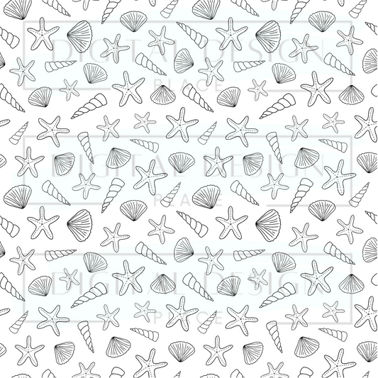 Seashell Stencil VinylV225