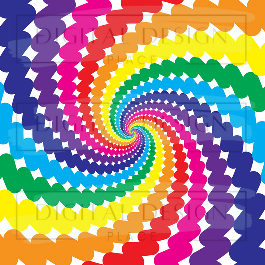 Rainbow Swirl VinylV295