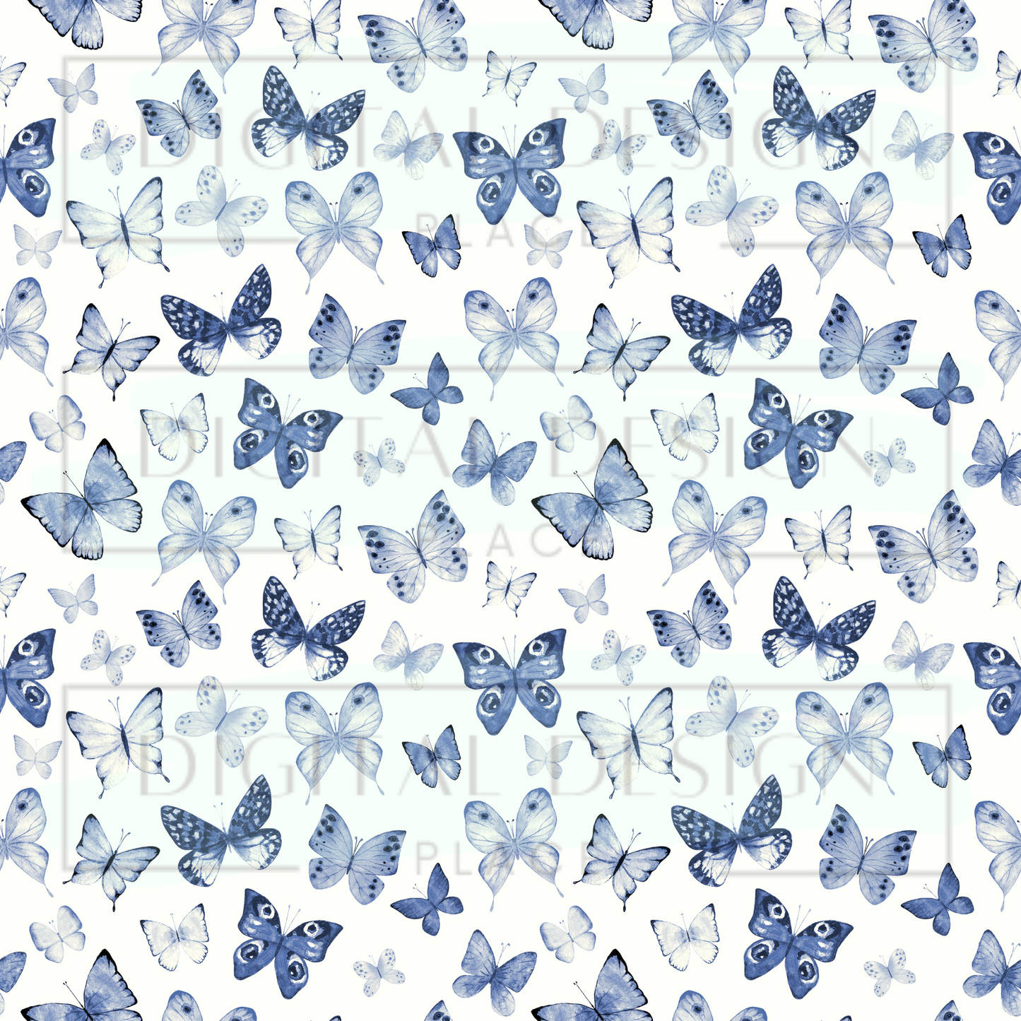 Blue Butterfly VinylV96