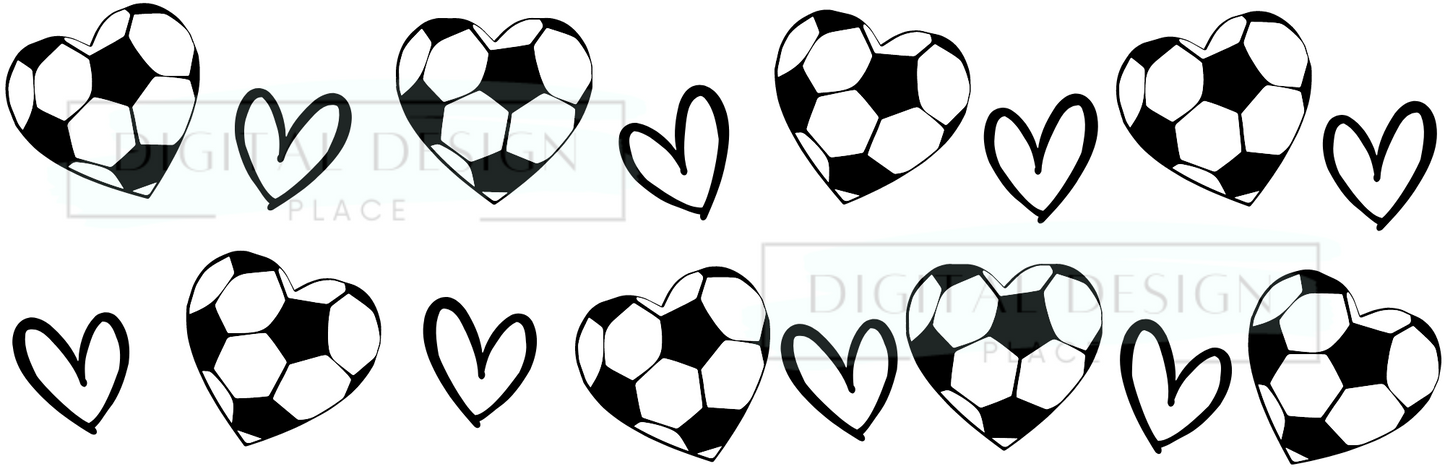 Soccer Hearts WRAW60