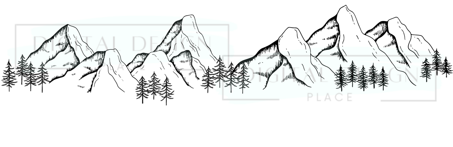 Mountain Tree Line WraW78