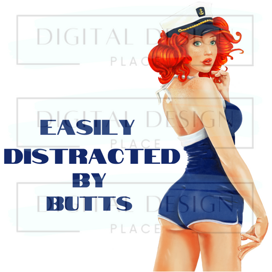 Distracted by Butts ADHUA22