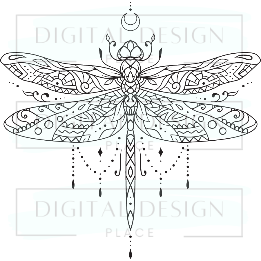 Mandala Dragonfly ANIA30