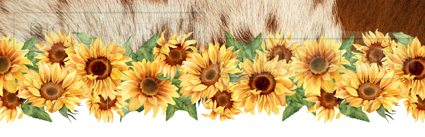 Cowhide and Sunflowers WRAW52